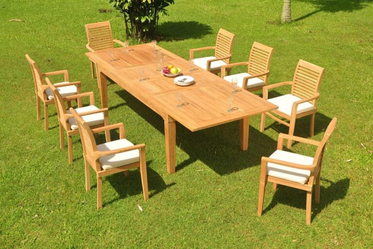 Teak Wood Dining Table 6 Seater